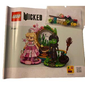 Lego MANUAL ONLY Wicked Elphaba & Glinda Figures #75682 Plus Bonus